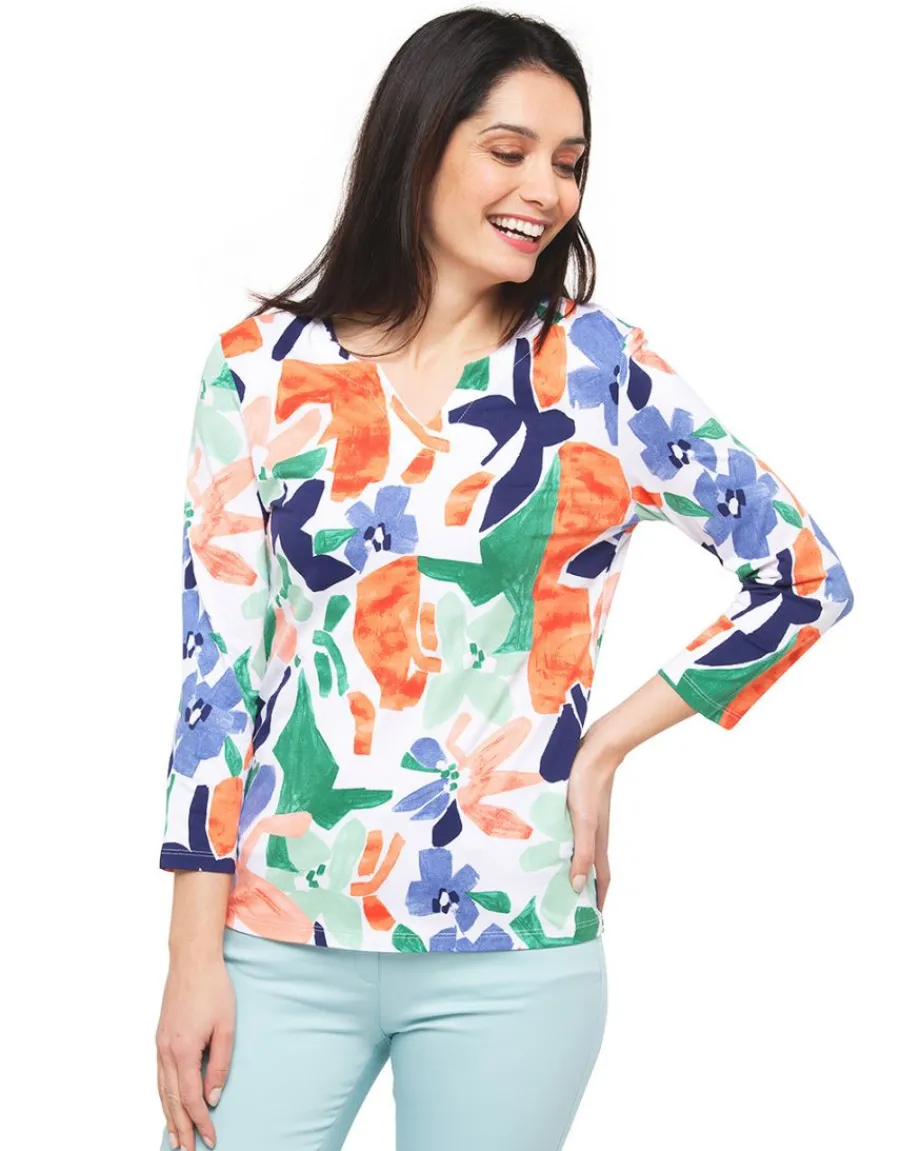 Christine Laure T-shirts|Hauts*T-shirt orange vert