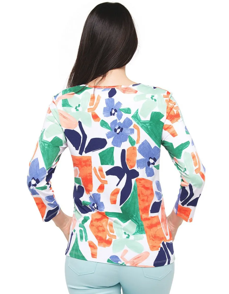 Christine Laure T-shirts|Hauts*T-shirt orange vert