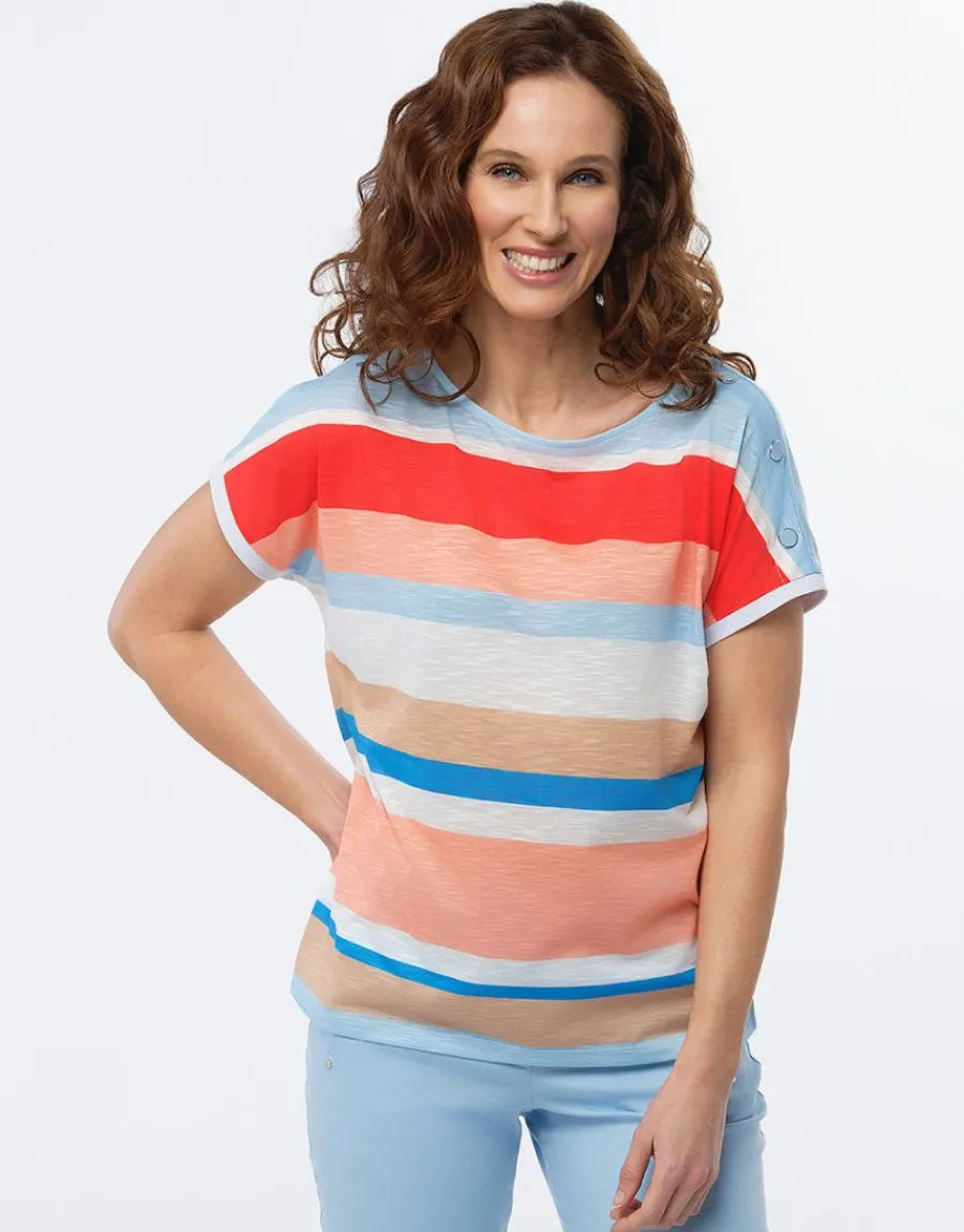 Christine Laure T-shirts|Hauts*T-shirt rayé multicolore