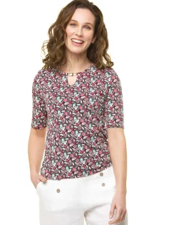 Christine Laure T-shirts|Hauts*T-shirt rose imprimé