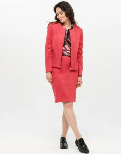 Christine Laure T-shirts|Hauts*T-shirt rouge géométrique