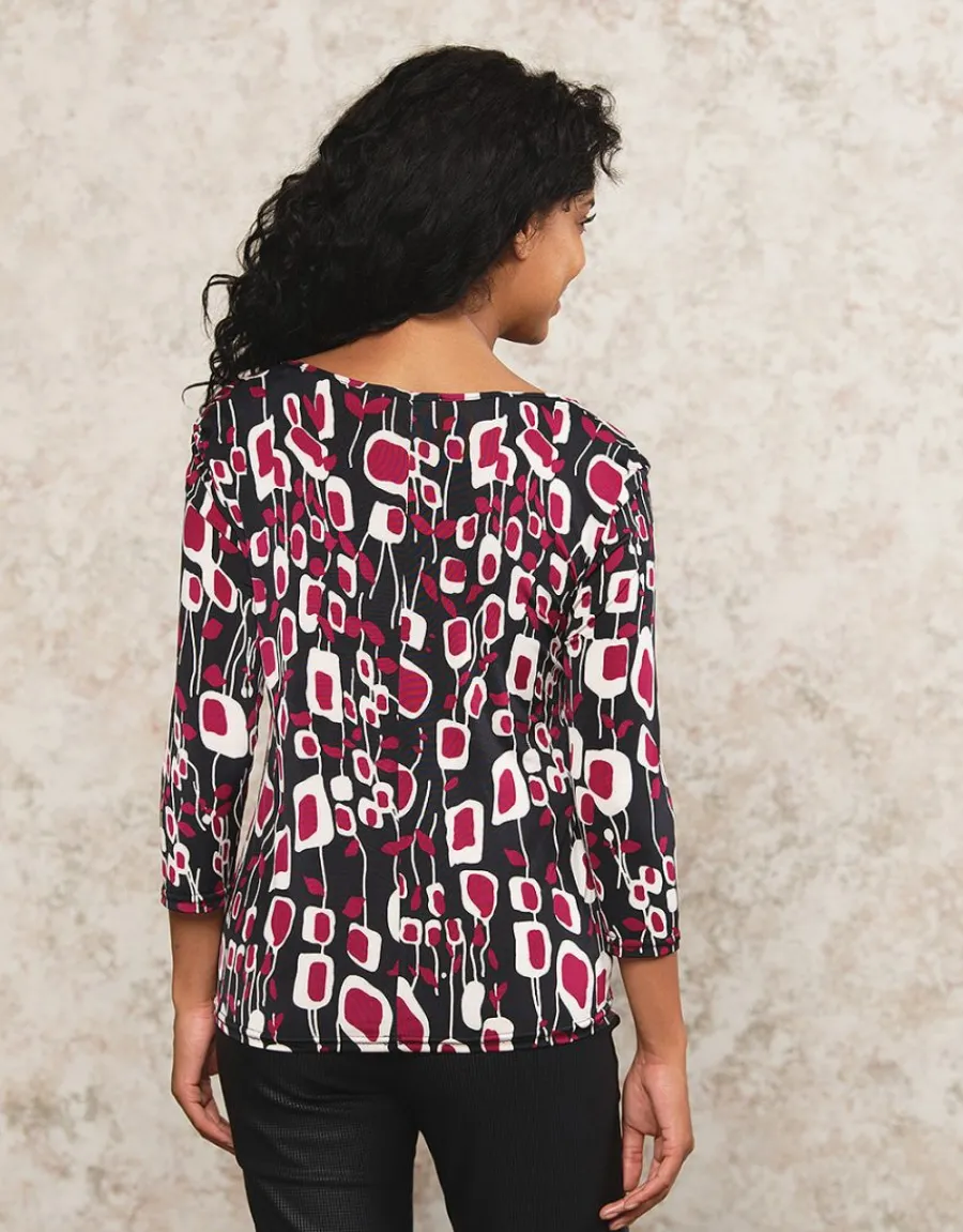 Christine Laure T-shirts|Hauts*T-shirt stretch motif noi