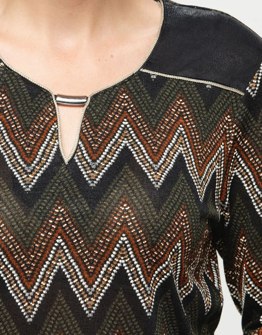 Christine Laure T-shirts|Hauts*T-shirt stretch vert