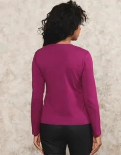 Christine Laure T-shirts|Hauts*T-shirt violet coton