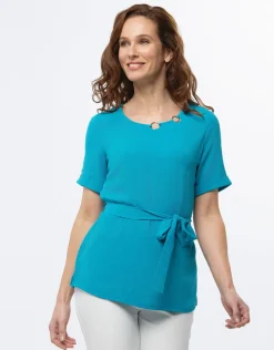 Christine Laure Chemisiers & Blouses|Hauts*Tunique chic émeraude