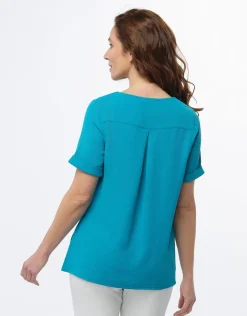 Christine Laure Chemisiers & Blouses|Hauts*Tunique chic émeraude