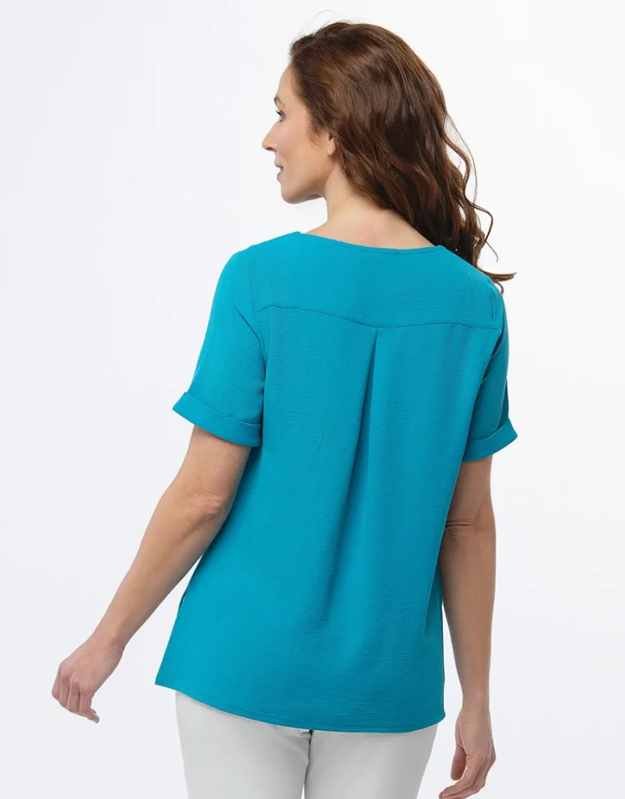 Christine Laure Chemisiers & Blouses|Hauts*Tunique chic émeraude