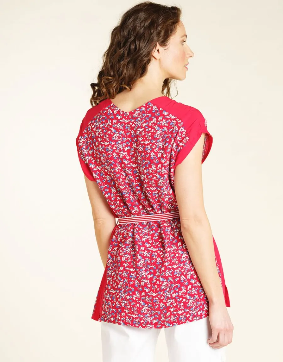 Christine Laure Chemisiers & Blouses|Hauts*Tunique imprimée rouge