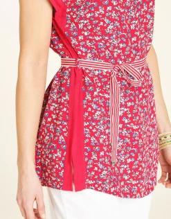 Christine Laure Chemisiers & Blouses|Hauts*Tunique imprimée rouge