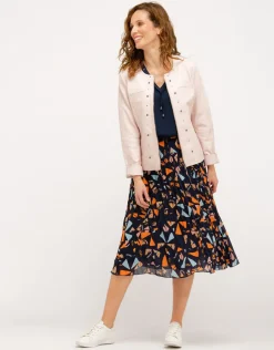 Christine Laure Habillées|Vestes*Veste 100% cuir rose pale