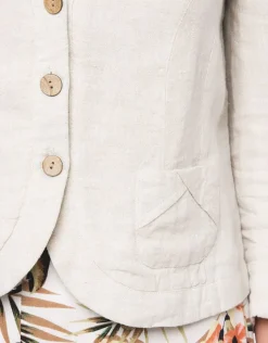 Christine Laure Habillées|Vestes*Veste 100% lin beige