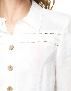 Christine Laure Habillées|Vestes*Veste 100% lin blanc