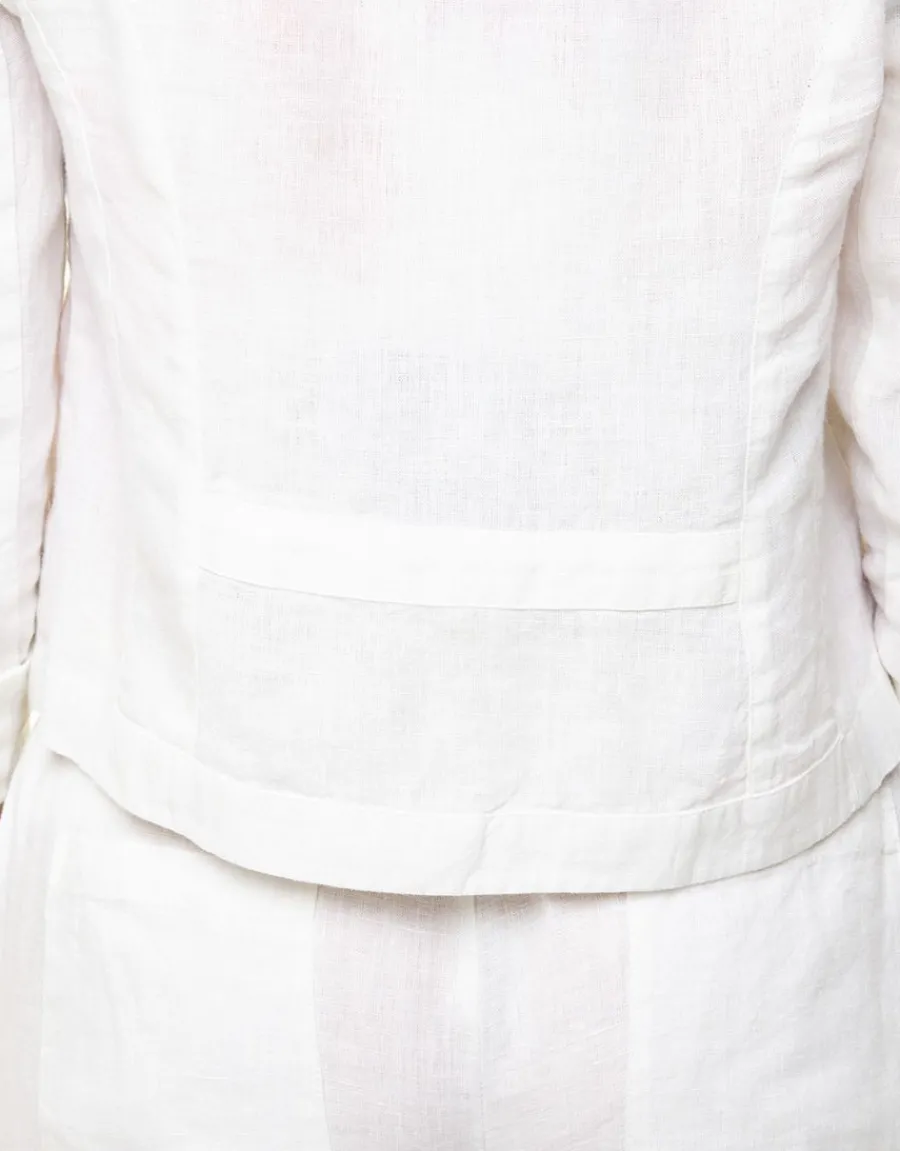 Christine Laure Habillées|Vestes*Veste 100% lin blanc