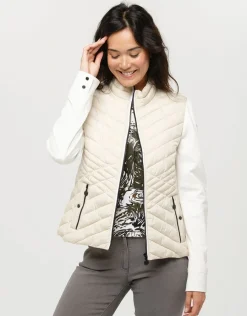 Christine Laure Casual|Vestes*Veste beige bi-matière