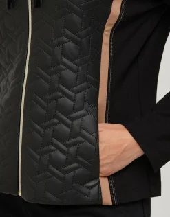 Christine Laure Casual|Vestes*Veste bi-matière noir