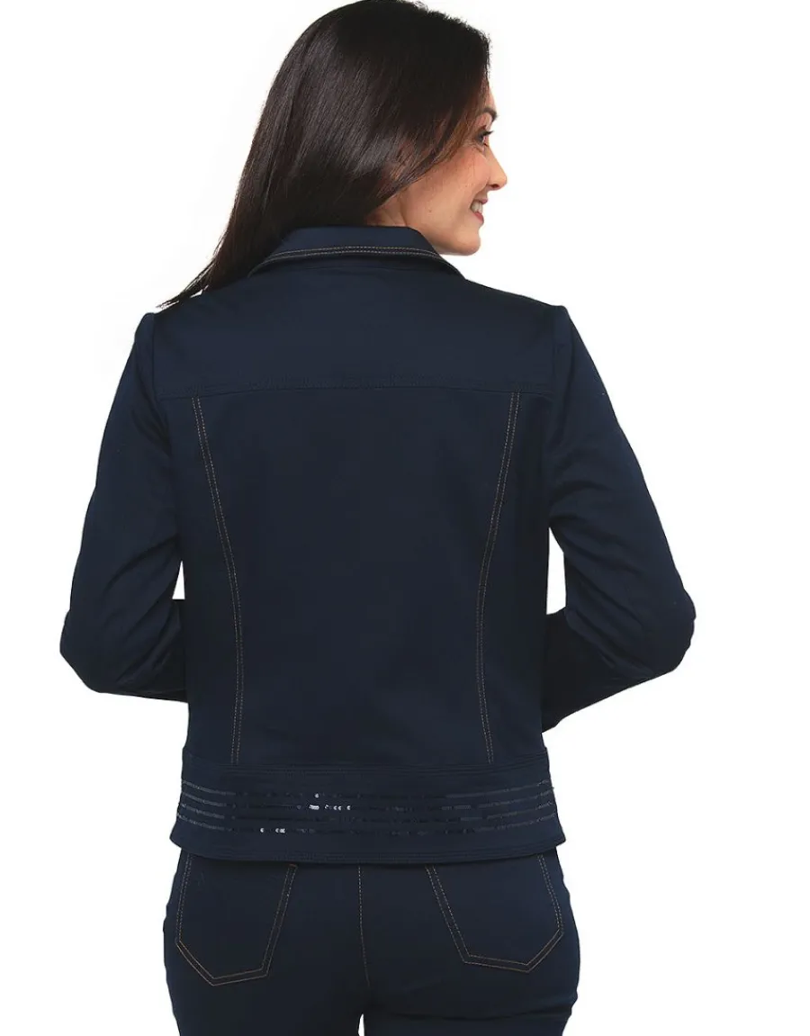 Christine Laure Casual|Vestes*Veste bleu denim