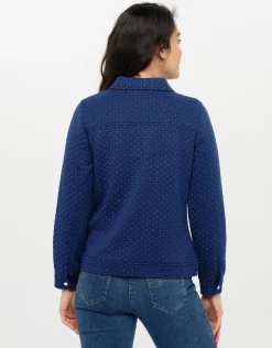 Christine Laure Casual|Vestes*Veste boutonnée bleu