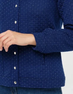 Christine Laure Casual|Vestes*Veste boutonnée bleu