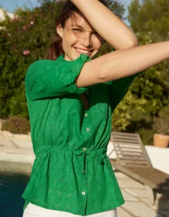 Christine Laure Chemisiers & Blouses|Hauts*Veste chemise verte