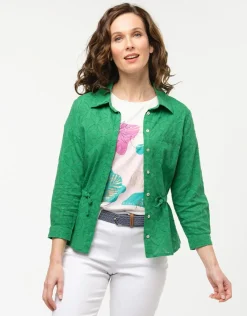 Christine Laure Chemisiers & Blouses|Hauts*Veste chemise verte