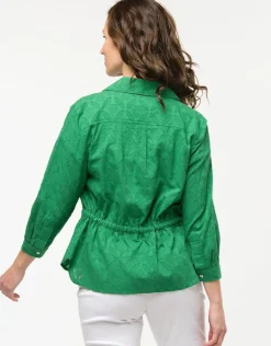 Christine Laure Chemisiers & Blouses|Hauts*Veste chemise verte
