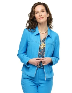 Christine Laure Habillées|Vestes*Veste chic bleu azur