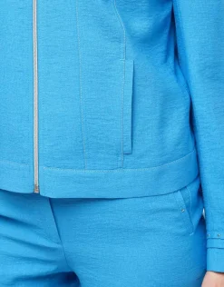 Christine Laure Habillées|Vestes*Veste chic bleu azur