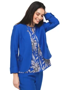 Christine Laure Habillées|Vestes*Veste chic bleu roi