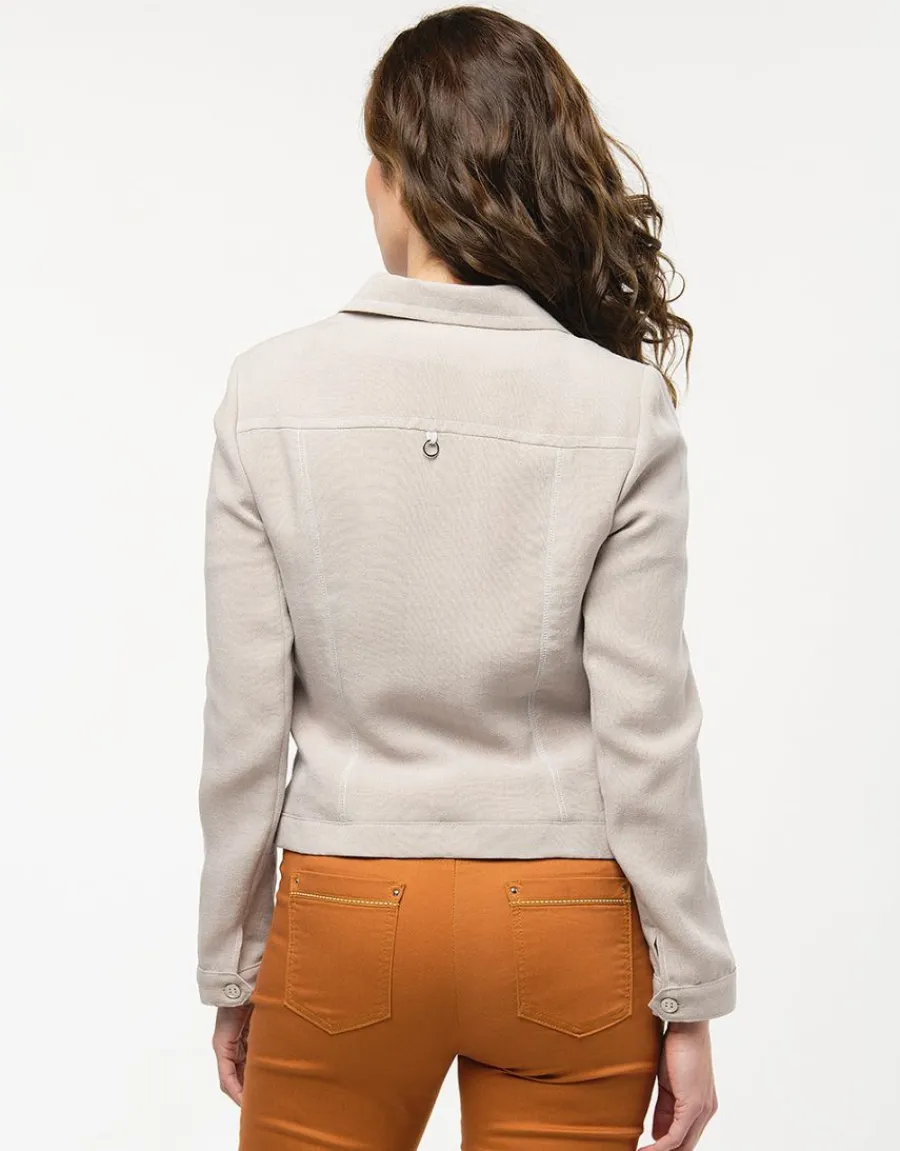 Christine Laure Habillées|Vestes*Veste chic courte beige