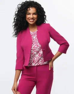 Christine Laure Habillées|Vestes*Veste chic framboise