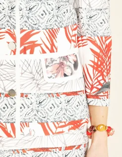 Christine Laure Habillées|Vestes*Veste chic imprimée écru