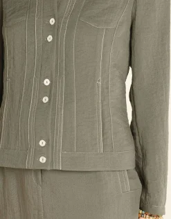 Christine Laure Habillées|Vestes*Veste chic kaki