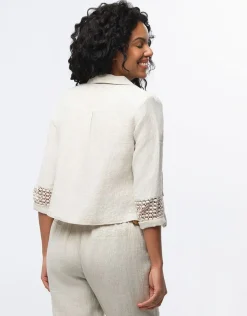 Christine Laure Habillées|Vestes*Veste chic lin beige