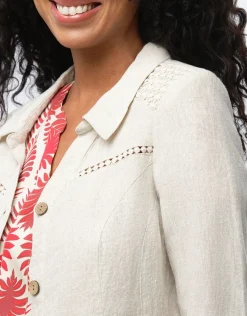 Christine Laure Habillées|Vestes*Veste chic lin beige