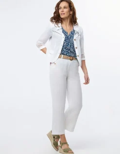 Christine Laure Habillées|Vestes*Veste chic lin blanc