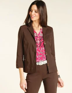 Christine Laure Habillées|Vestes*Veste chic marron