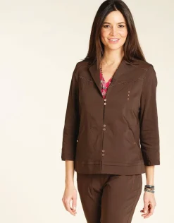 Christine Laure Habillées|Vestes*Veste chic marron