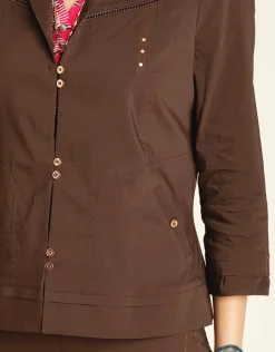 Christine Laure Habillées|Vestes*Veste chic marron