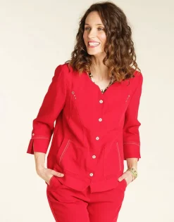 Christine Laure Habillées|Vestes*Veste chic rouge