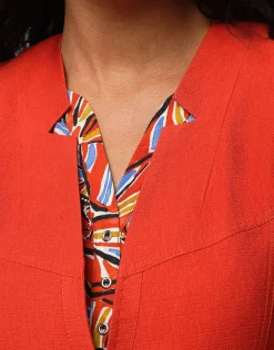 Christine Laure Habillées|Vestes*Veste chic terracotta