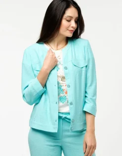 Christine Laure Habillées|Vestes*Veste chic turquoise