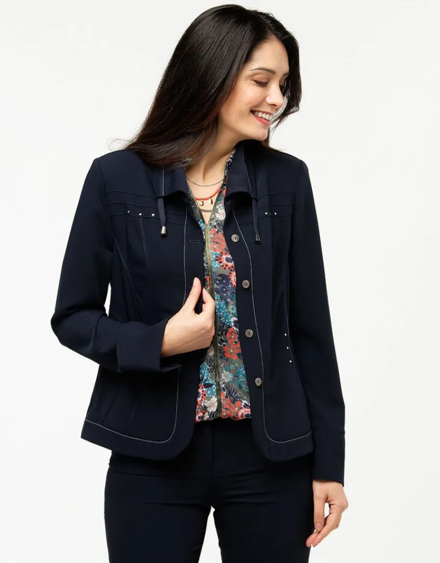 Christine Laure Habillées|Vestes*Veste cintrée marine