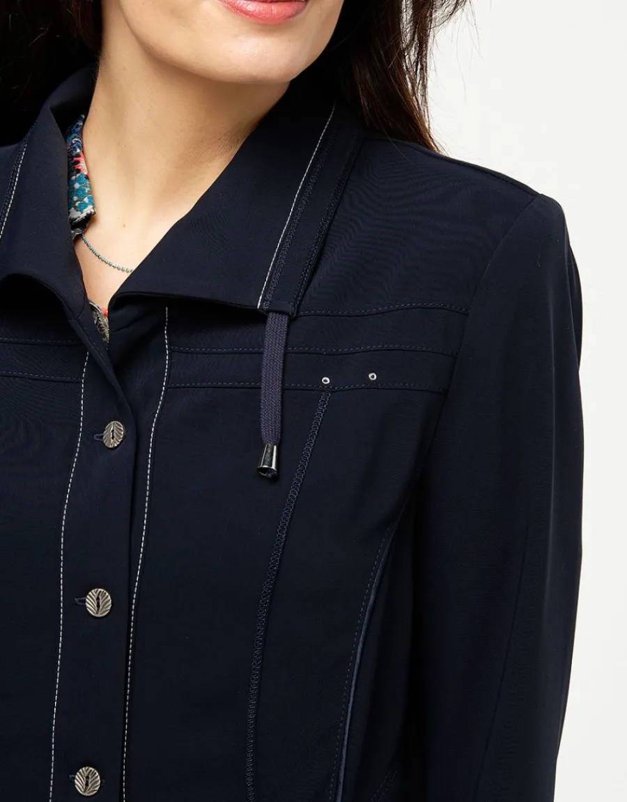 Christine Laure Habillées|Vestes*Veste cintrée marine