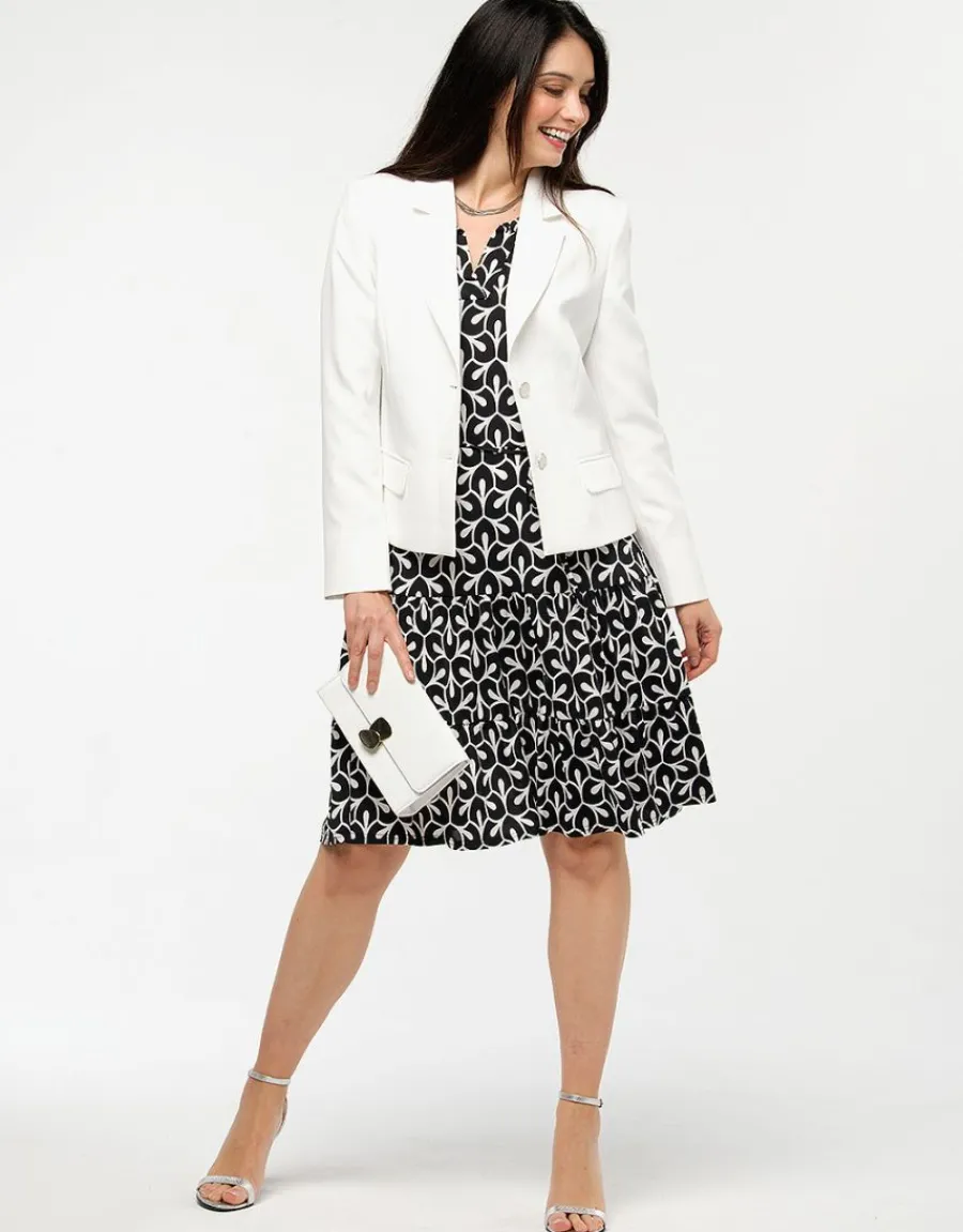 Christine Laure Habillées|Vestes*Veste col tailleur écru