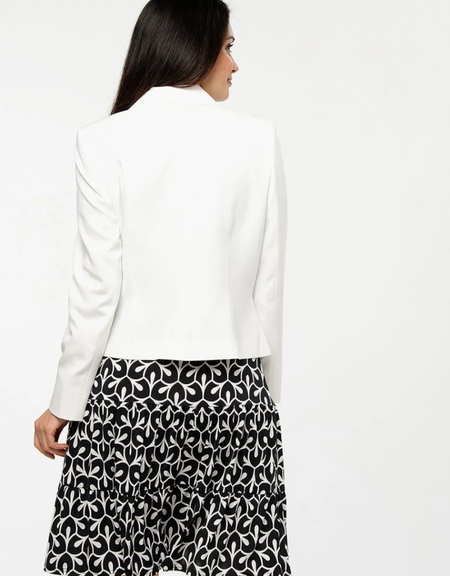 Christine Laure Habillées|Vestes*Veste col tailleur écru