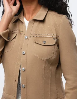 Christine Laure Casual|Vestes*Veste coton beige
