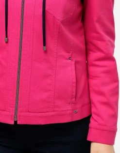 Christine Laure Casual|Vestes*Veste coton fuchsia