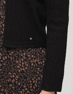 Christine Laure Maille|Gilets*Veste courte maille noire