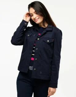 Christine Laure Casual|Vestes*Veste courte marine coton