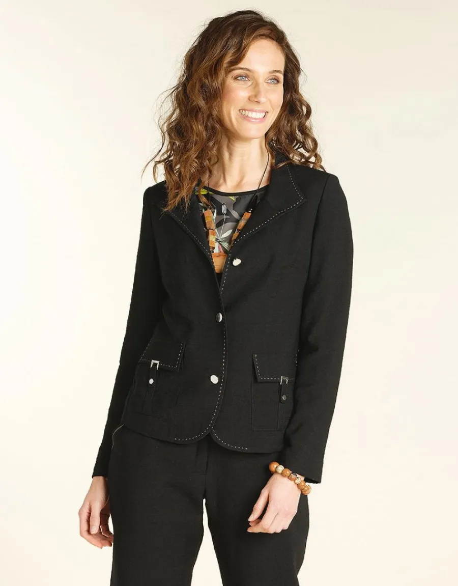 Christine Laure Habillées|Vestes*Veste droite chic noire